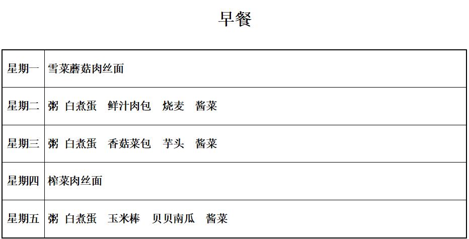 早餐